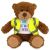 17cm Anne bear with Hi-Vis Vest
