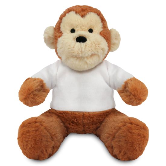 Blank Sublimation 20cm Max Monkey - White T-Shirt